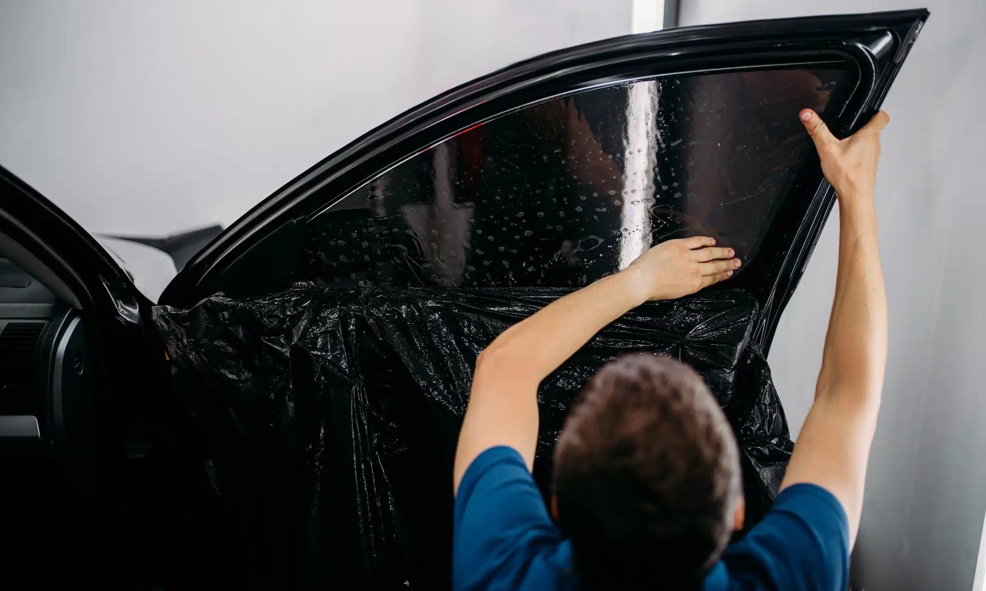 Professional auto window tint installation